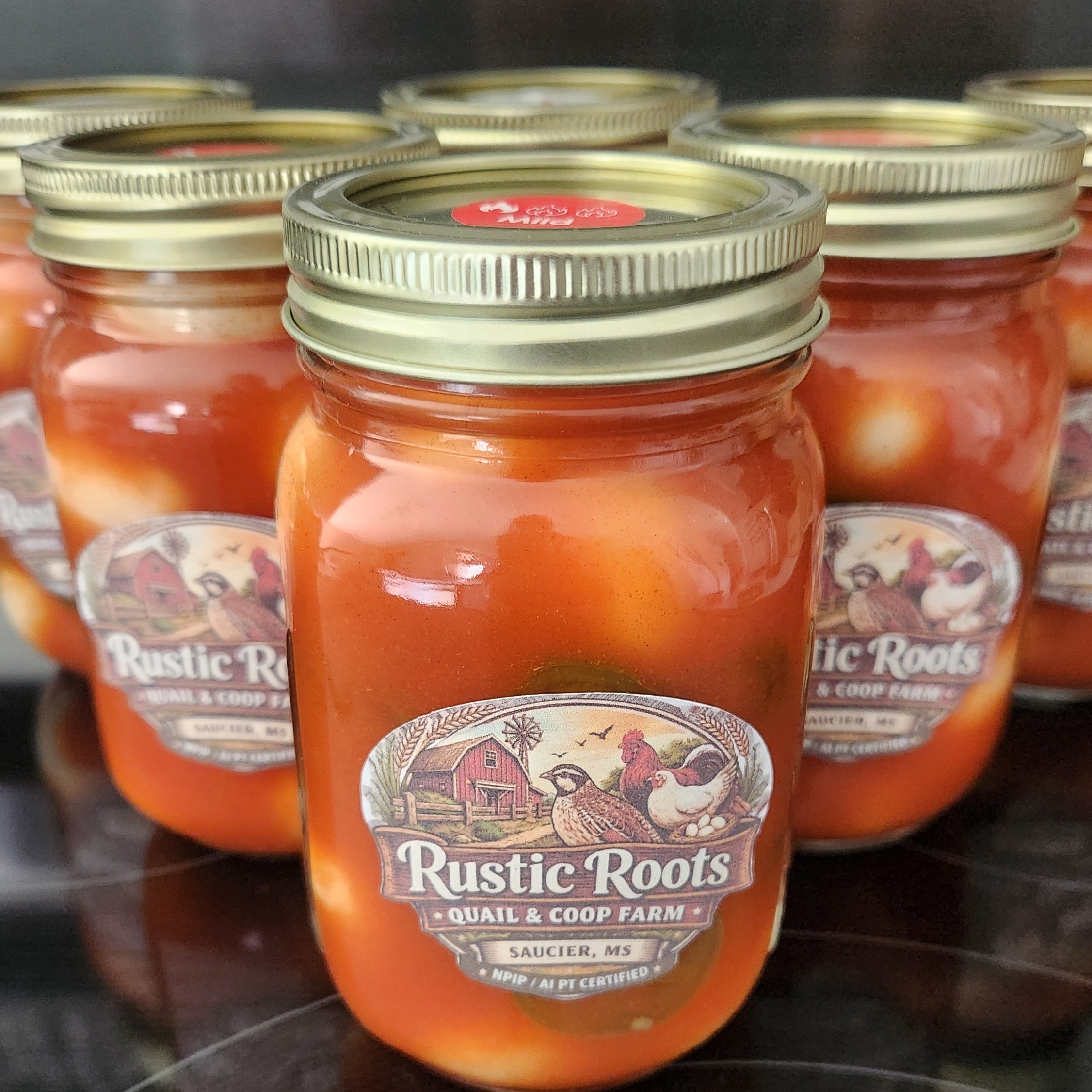 Mild Pickled Eggs - Pint Jar