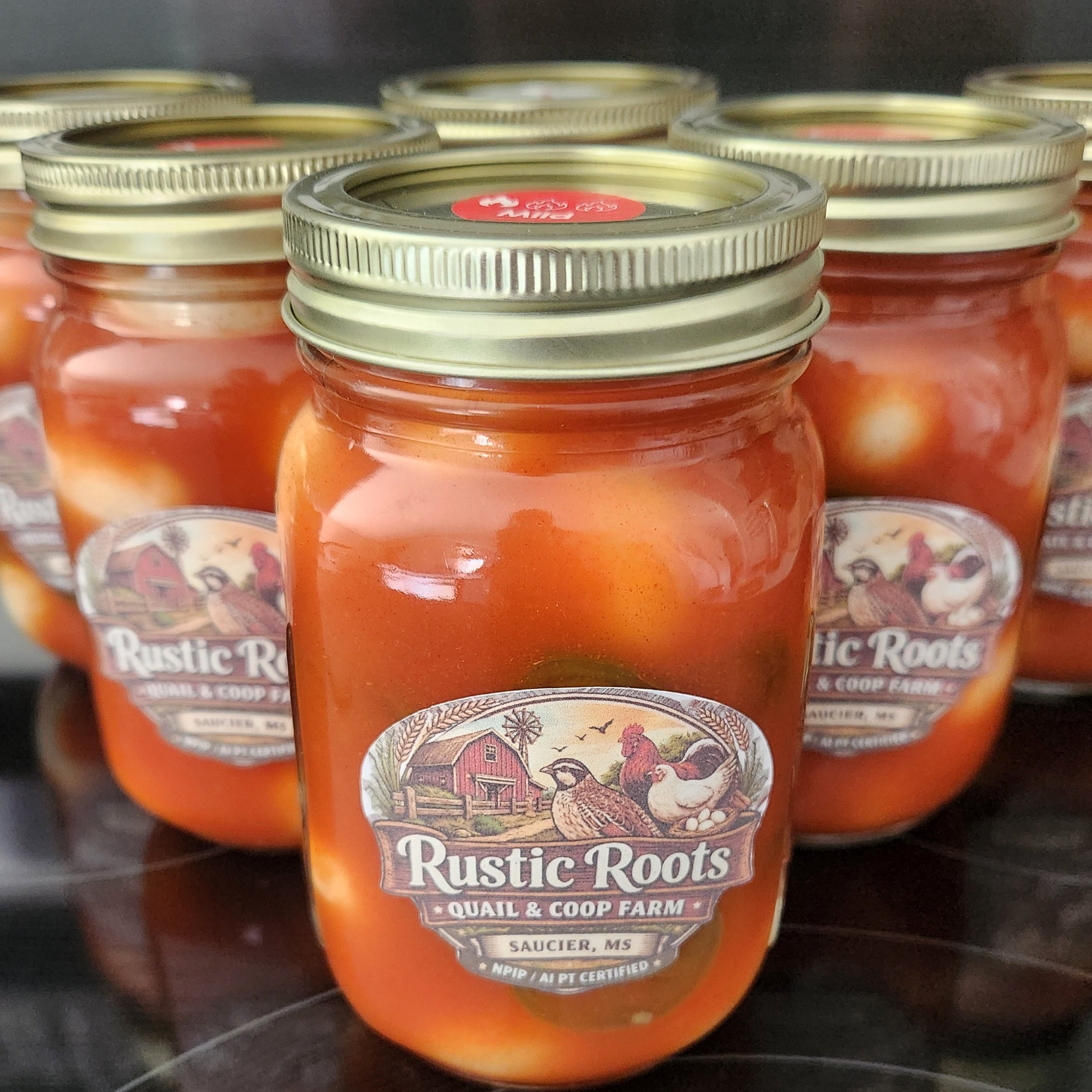 Hot Pickled Eggs - Pint Jars