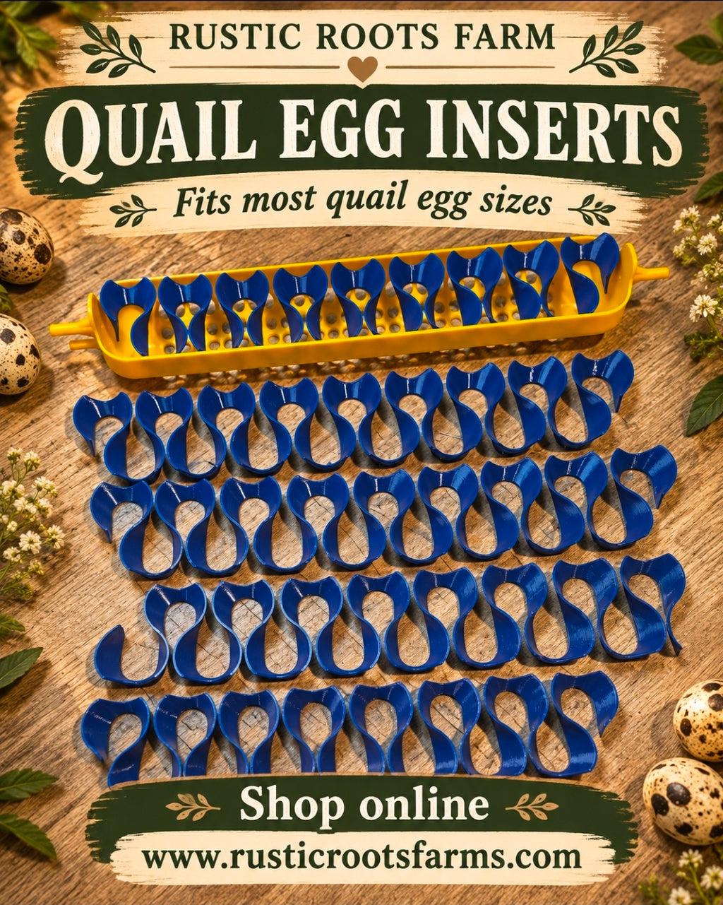 Set of 5 Quail Egg Inserts - MaticoopX 30