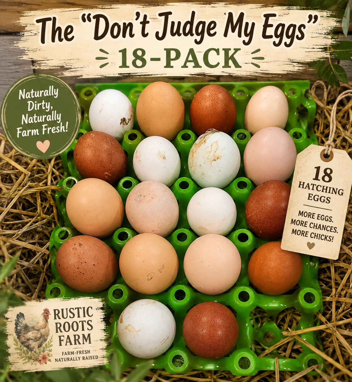 🥚😂 THE “DON’T JUDGE MY EGGS” 18-PACK IS HERE! 😂🥚